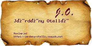 Járdány Otelló névjegykártya